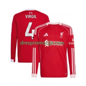 Liverpool Virgil van Dijk 4 Dres Domaći 2025/2026 Dugim Rukavima
